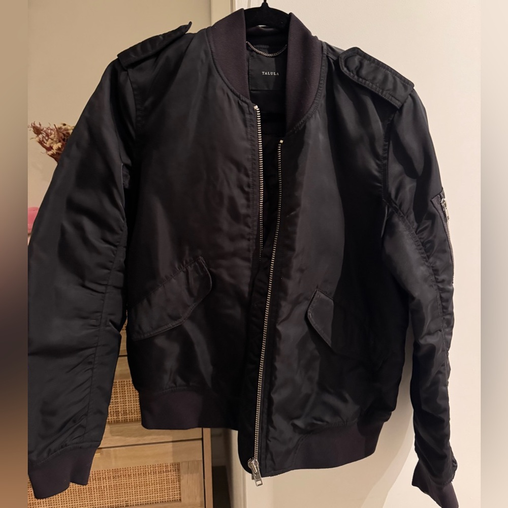 Talula Black Bomber Jacket
